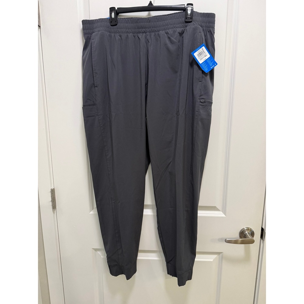 Columbia PFG Uncharted Pull On Jogger Pants Grey 1X FW5658-011